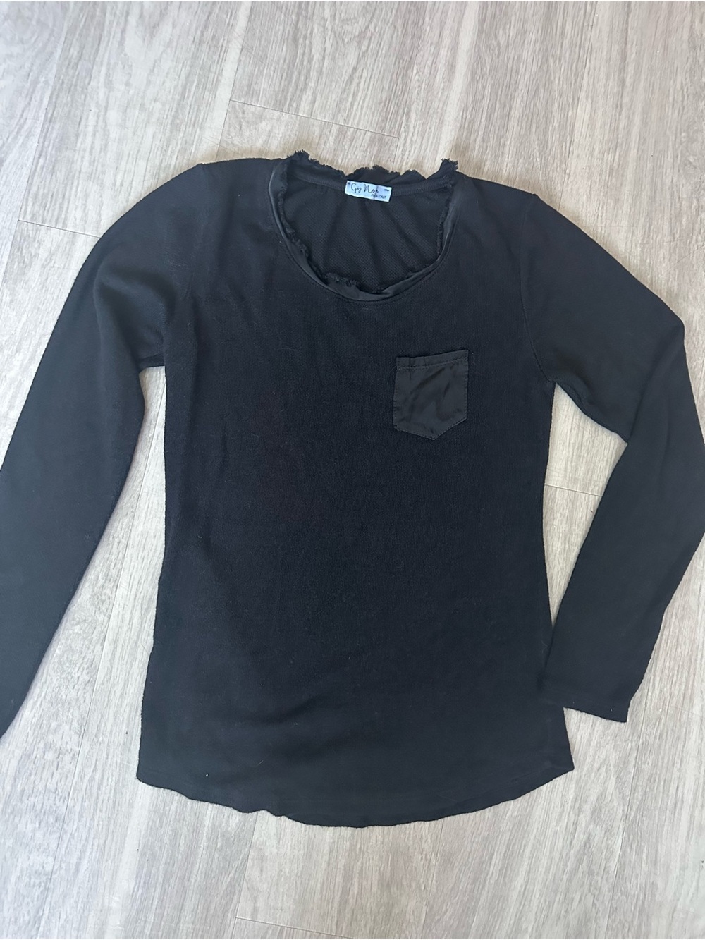 Gigi Moda Made in Italy Relaxed fit lightweight sweater Black sz M